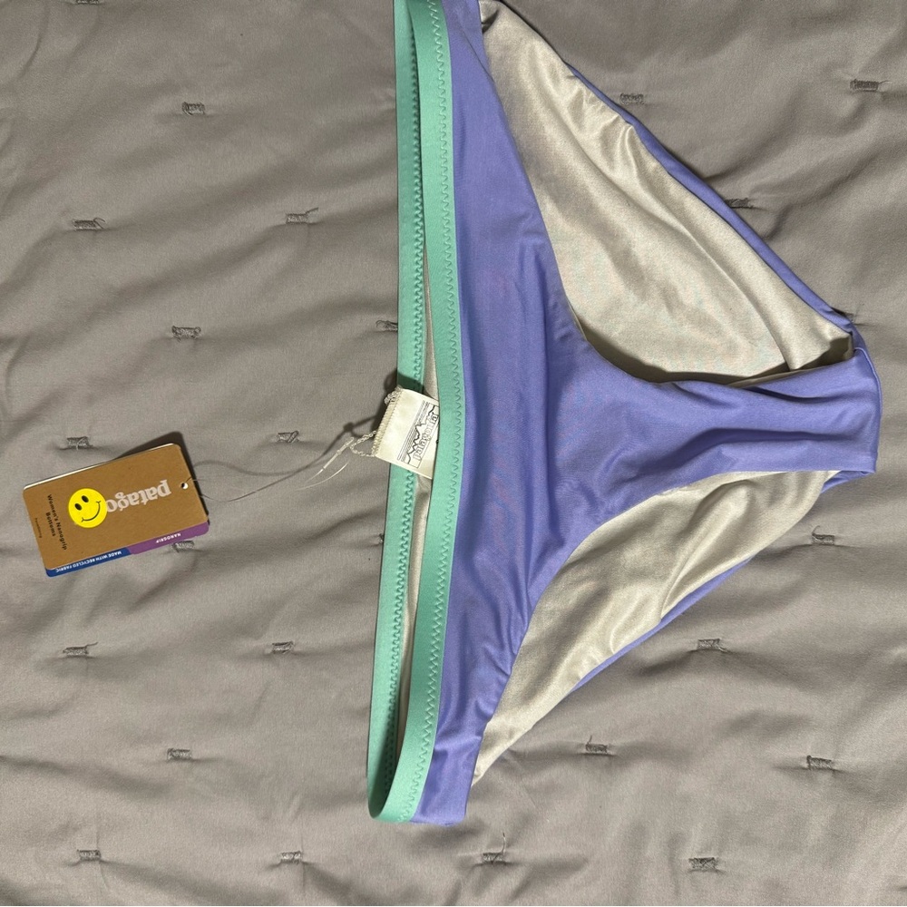Patagonia Purple and Mint Bikini Bottom